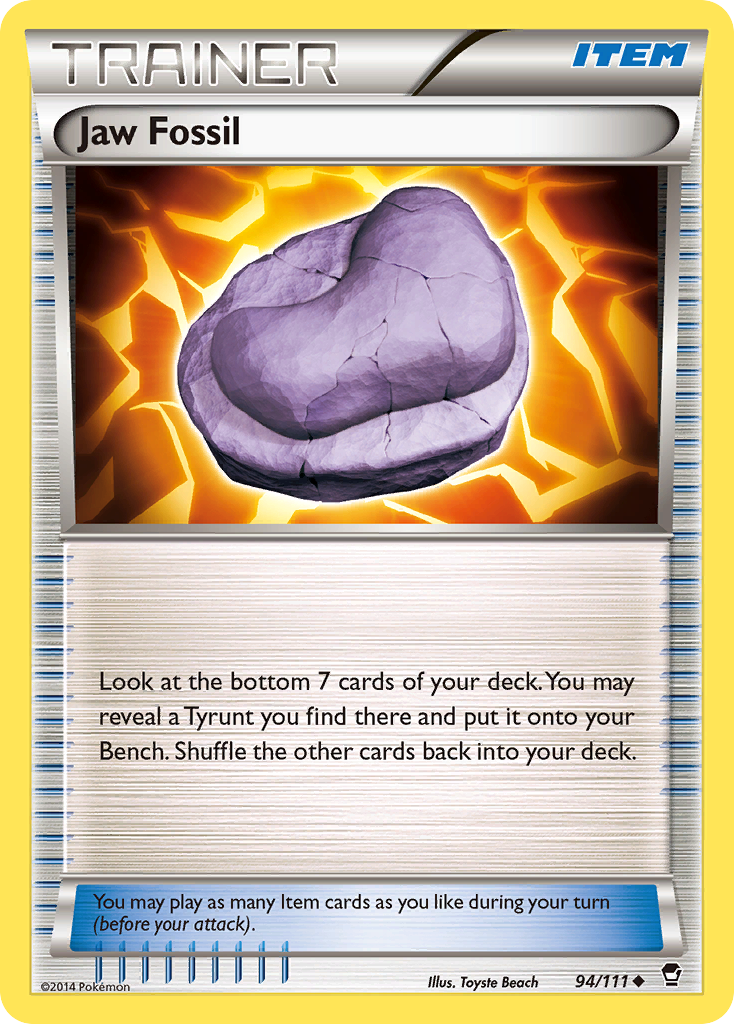 Furious Fists Jaw Fossil #94/111
