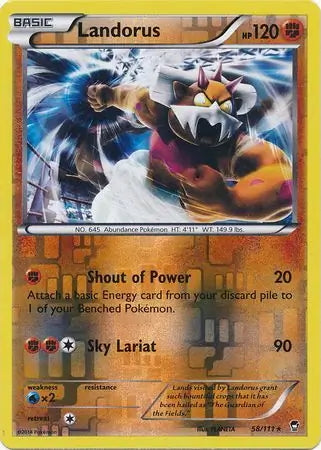 Furious Fists Landorus #58/111 reverse holo