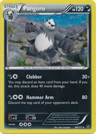 Furious Fists Pangoro #68/111 Cracked Ice Holo