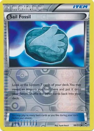 Furious Fists Sail Fossil #98/111 reverse holo
