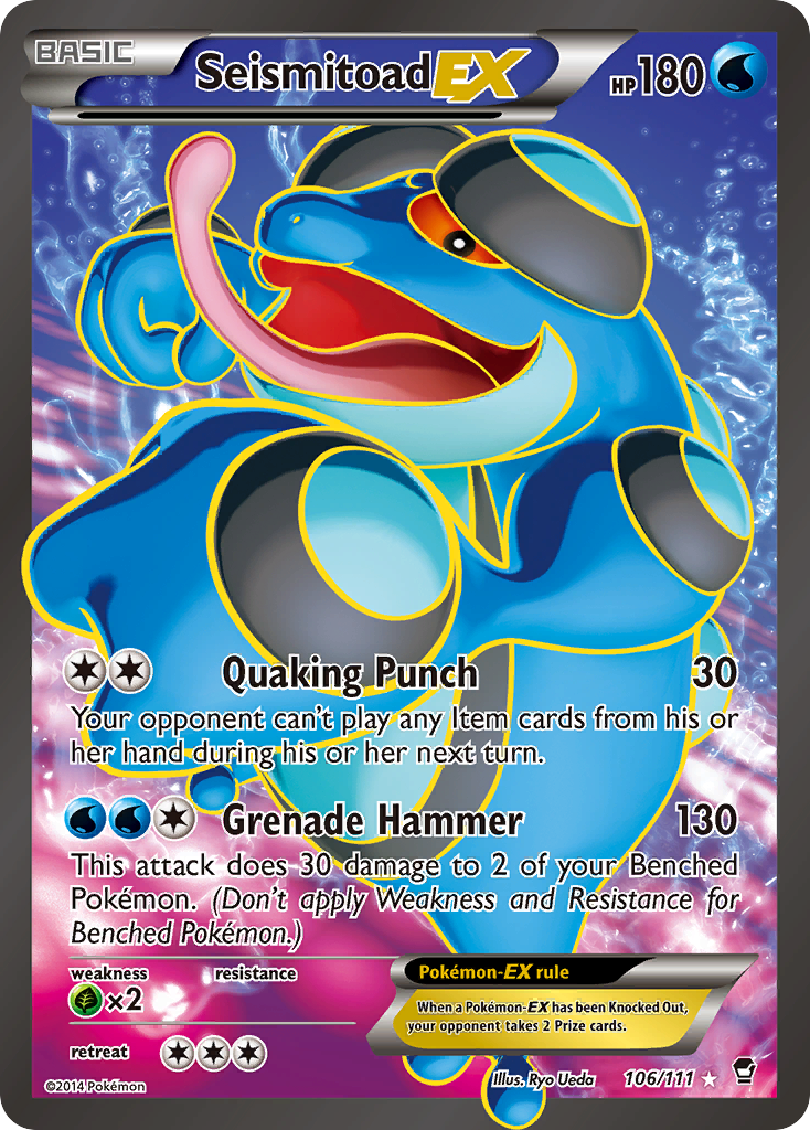 Furious Fists Seismitoad EX #106/111