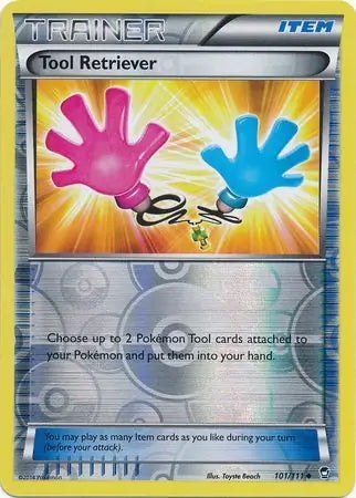 Furious Fists Tool Retriever #101/111 reverse holo