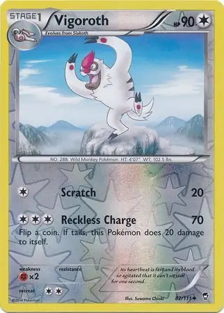 Furious Fists Vigoroth #82/111 reverse holo