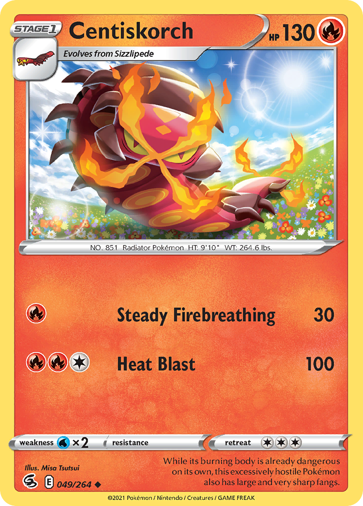 Fusion Strike Centiskorch #49/264