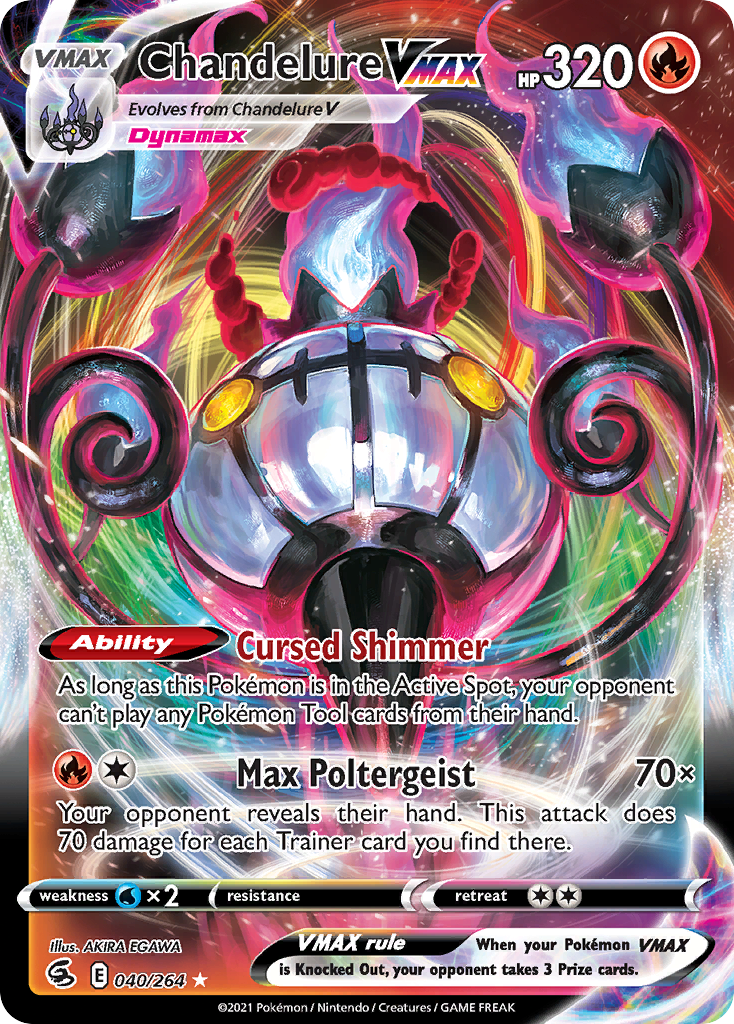 Fusion Strike Chandelure VMAX #40/264