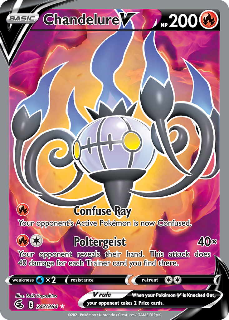 Fusion Strike Chandelure V #247/264