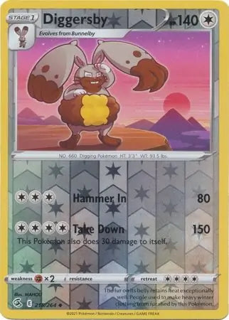 Fusion Strike Diggersby #215/264 reverse holo