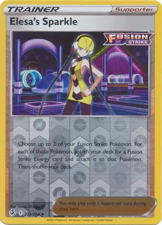 Fusion Strike Elesa’s Sparkle #233/264 reverse holo