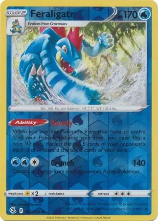Fusion Strike Feraligatr #57/264 reverse holo