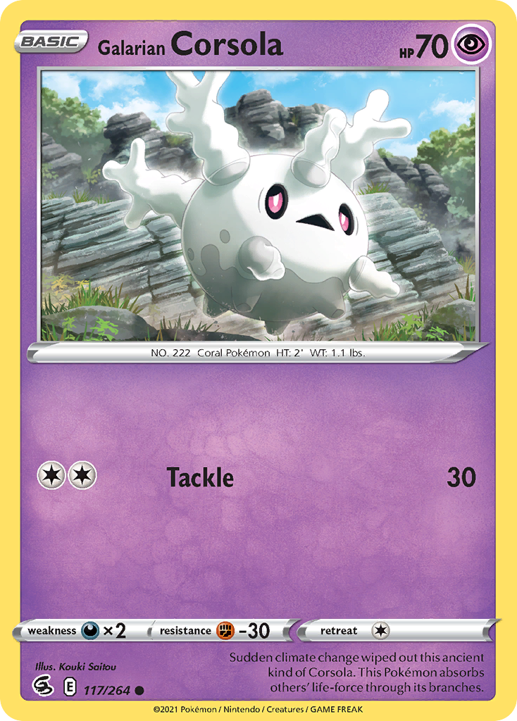 Fusion Strike Galarian Corsola #117/264