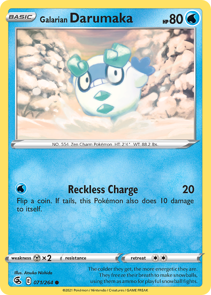 Fusion Strike Galarian Darumaka #71/264