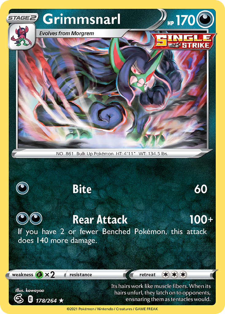 Fusion Strike Holo Grimmsnarl #178/264
