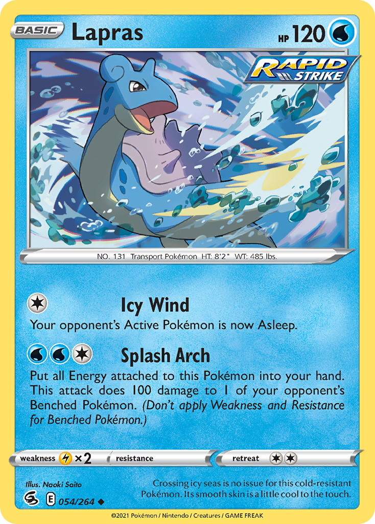 Fusion Strike Lapras #54/264