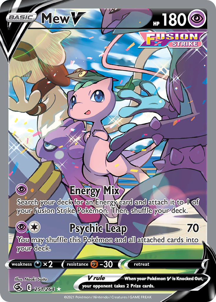 Fusion Strike Mew V Alternate Art