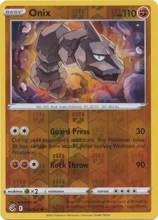 Fusion Strike Onix #138/264 reverse holo