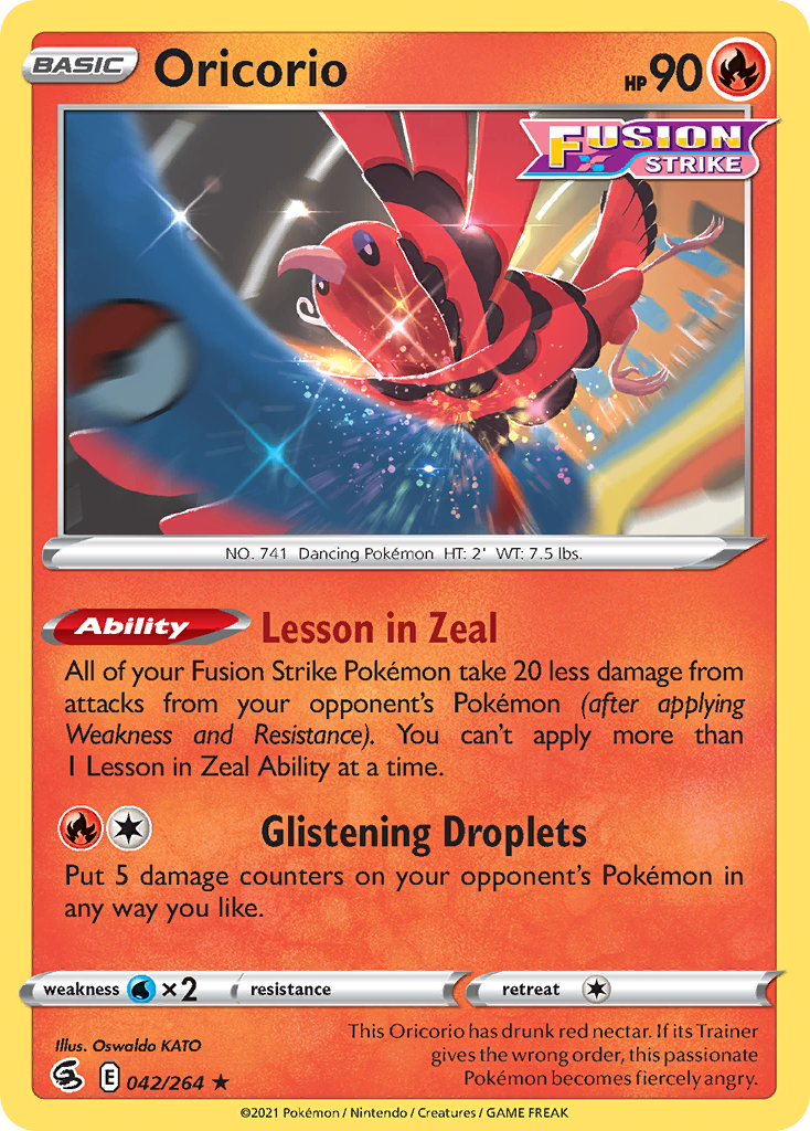 Fusion Strike Oricorio #42/264