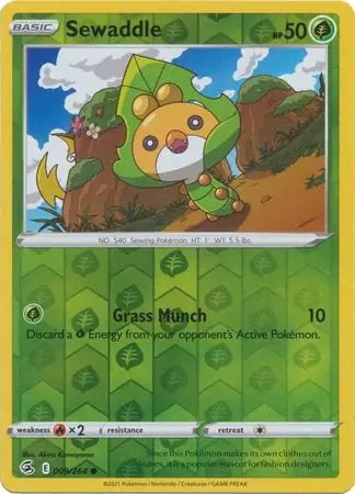 Fusion Strike Sewaddle #9/264 reverse holo