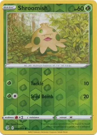 Fusion Strike Shroomish #4/264 reverse holo