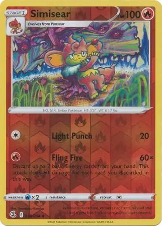 Fusion Strike Simisear #38/264 reverse holo