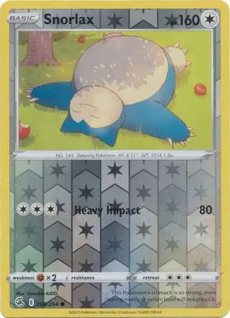 Fusion Strike Snorlax #206/264 reverse holo