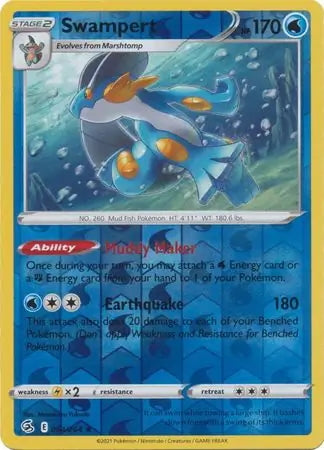 Fusion Strike Swampert #64/264 reverse holo