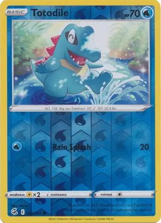 Fusion Strike Totodile #55/264 reverse holo