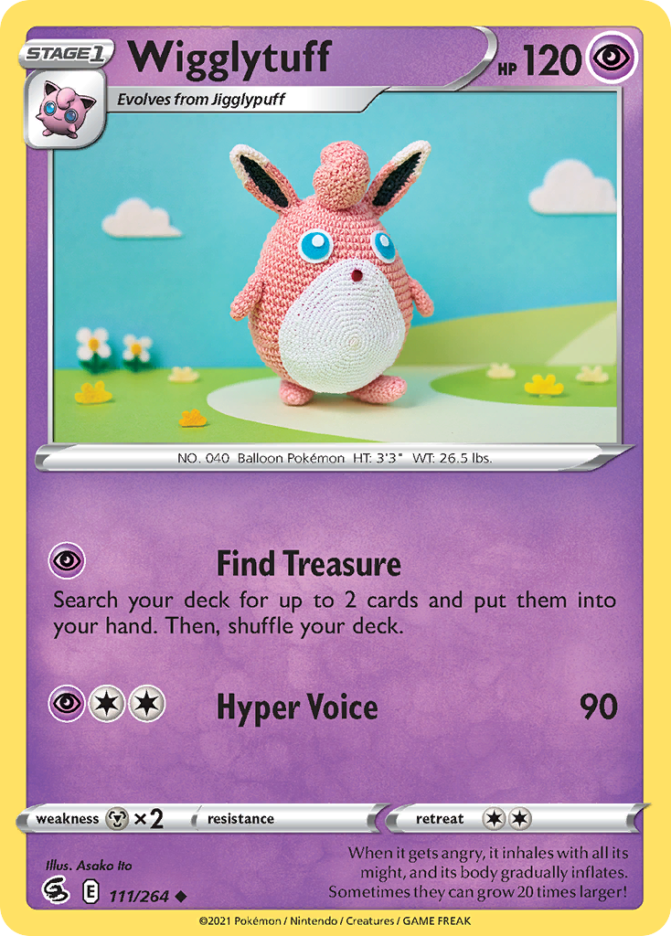 Fusion Strike Wigglytuff #111/264