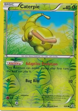 Generations Caterpie #3/83 reverse holo