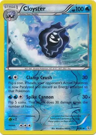 Generations Cloyster #20/83 reverse holo