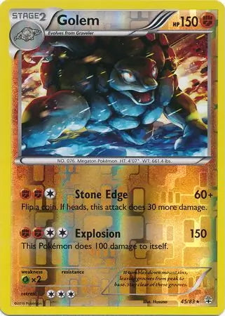 Generations Golem #45/83 reverse holo