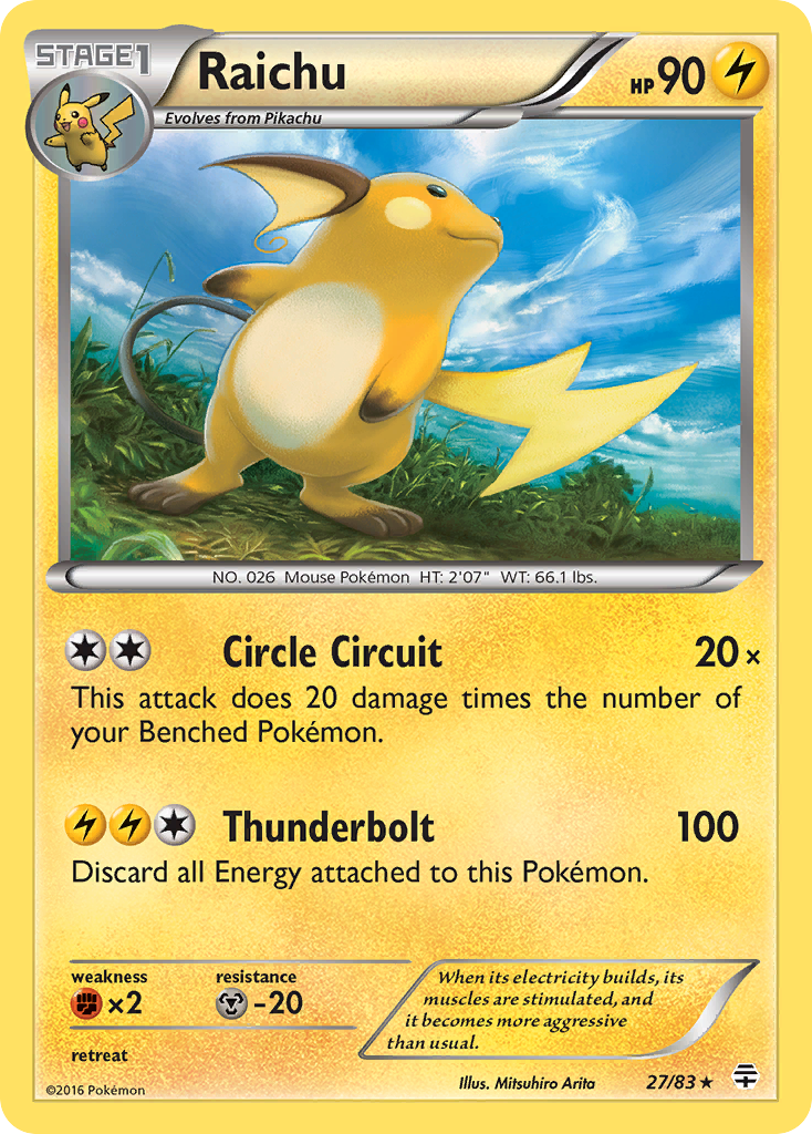 Generations Holo Raichu #27/83