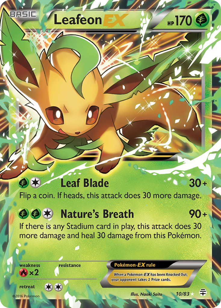 Generations Leafeon EX #10/83