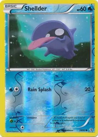 Generations Shellder #19/83 reverse holo