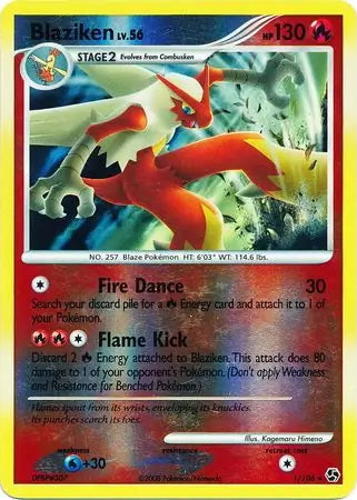 Great Encounters Blaziken #1/106 reverse holo