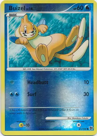 Great Encounters Buizel #61/106 reverse holo