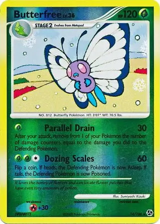 Great Encounters Butterfree #14/106 reverse holo