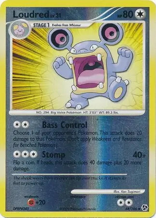 Great Encounters Loudred #44/106 reverse holo