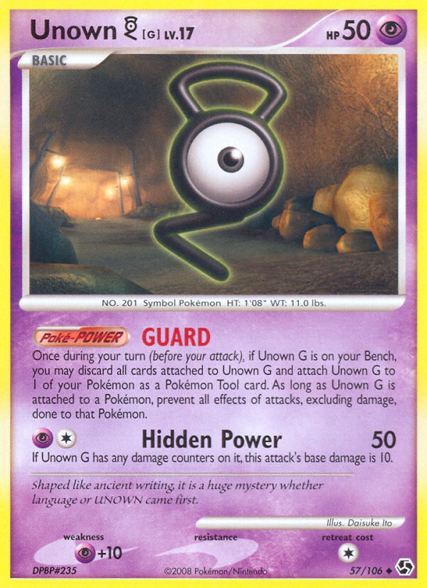 Great Encounters Unown G #57/106