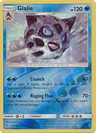 Guardians Rising Glalie #32/145 reverse holo