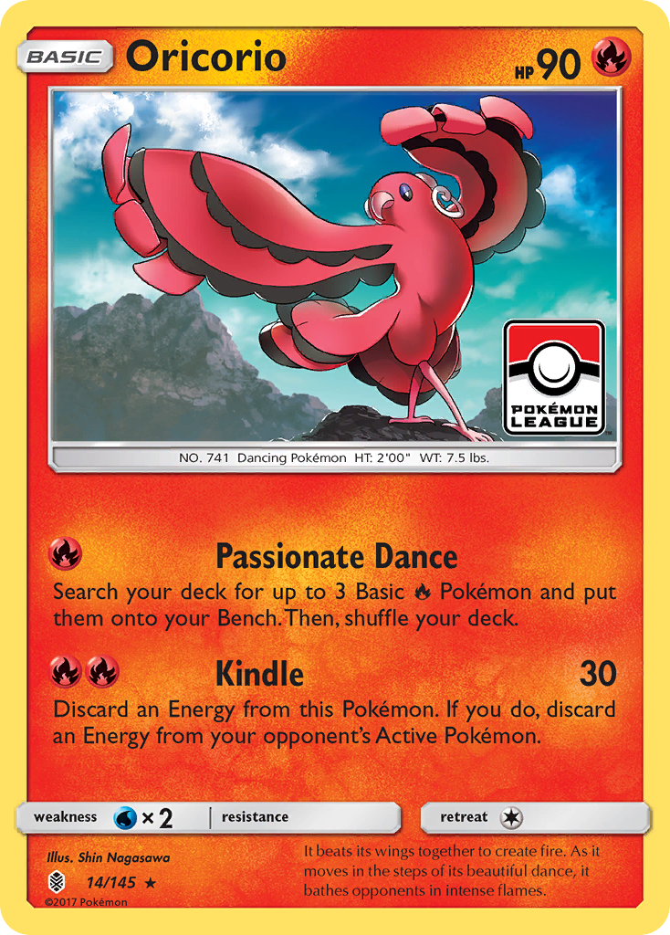 Guardians Rising Oricorio #14 League Promo