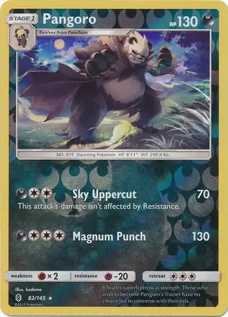 Guardians Rising Pangoro #82/145 reverse holo