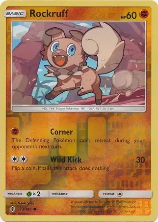 Guardians Rising Rockruff #73/145 reverse holo