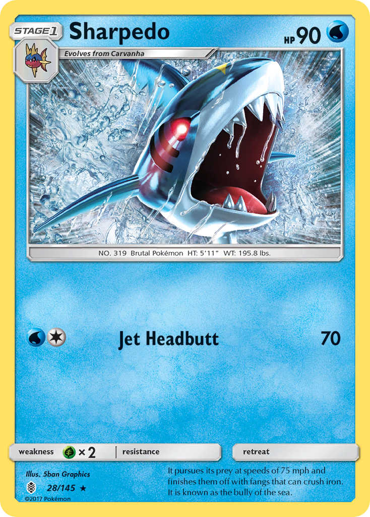 Guardians Rising Sharpedo #28/145
