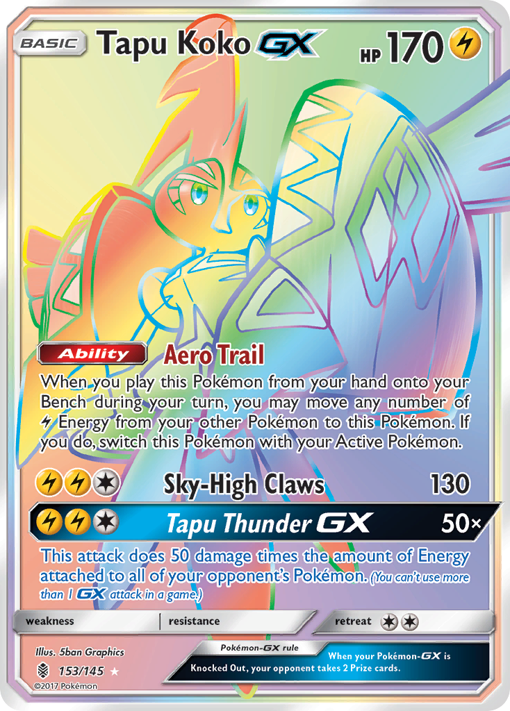 Tapu Koko GX Rainbow Rare
