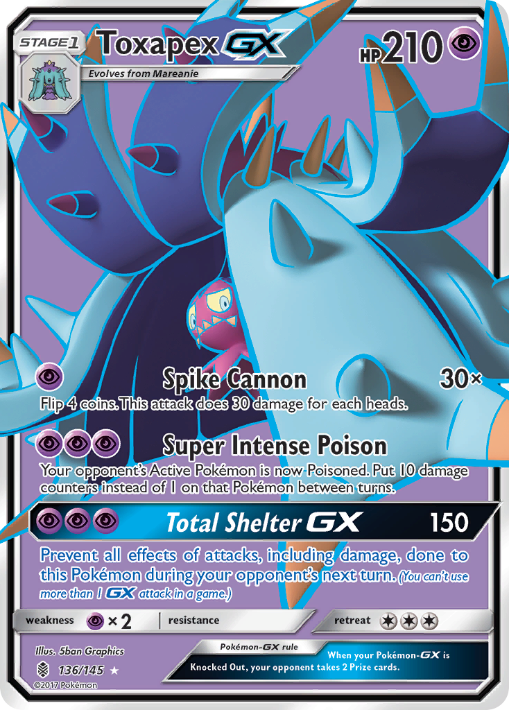 Guardians Rising Toxapex GX #136/145
