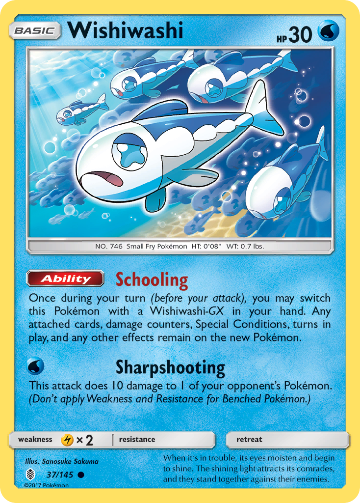 Guardians Rising Wishiwashi #37/145