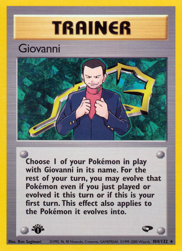 Gym Challenge Giovanni #104/132 first edition
