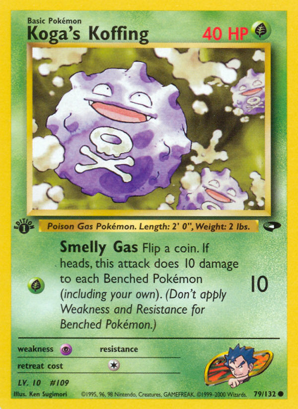 Gym Challenge Koga's Koffing #79/132 first edition