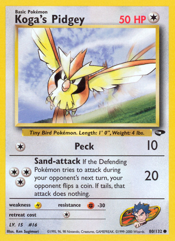 Gym Challenge Koga's Pidgey #80/132 unlimited