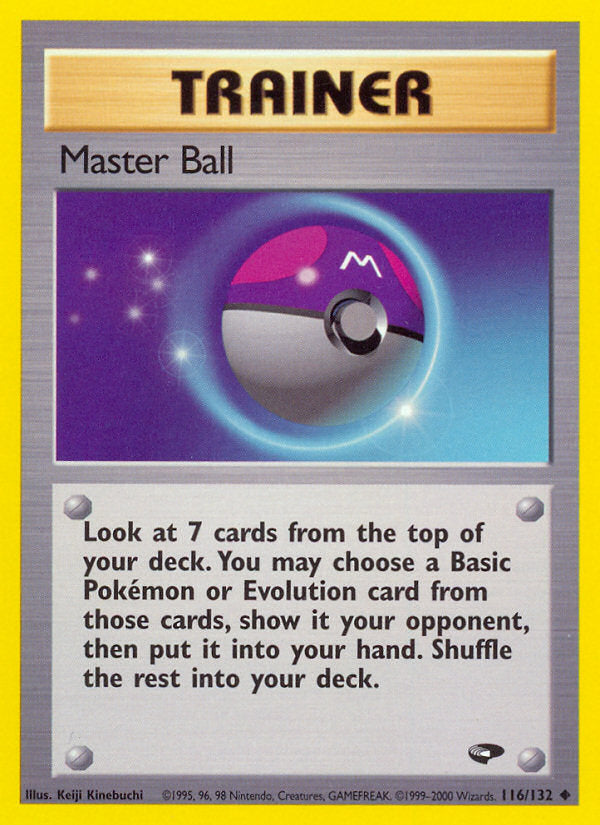 Gym Challenge Master Ball #116/132 unlimited